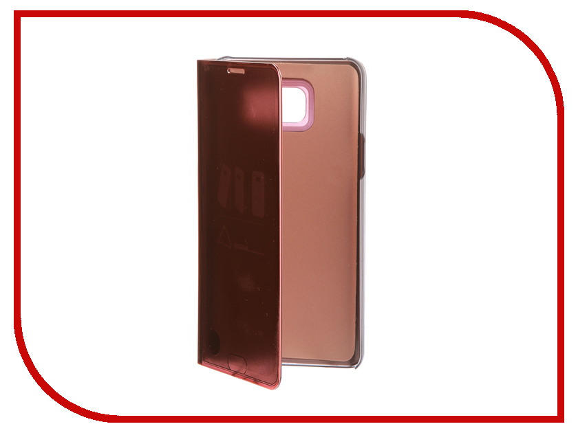 фото Аксессуар Чехол для Samsung Galaxy Note 5 Zibelino Clear View Gold Pink ZCV-SAM-NOT-5-GPNK