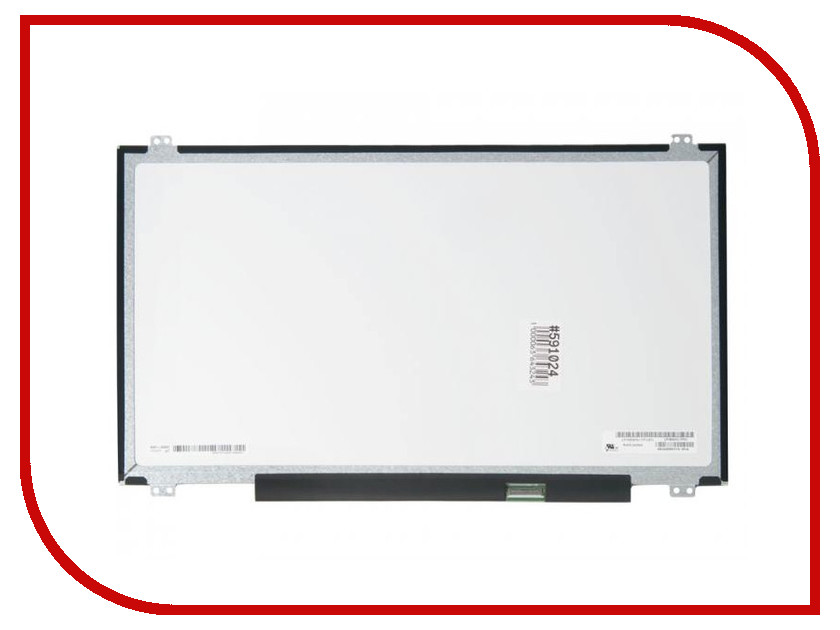 

Матрица для ноутбука LG-Philips 15.6 Glare (TP)(G1) WXGA HD 1366x768 30L LP156WHU 591024, LP156WHU