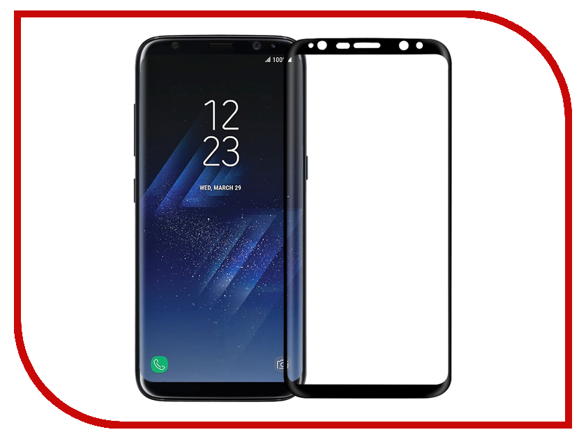 

Аксессуар Защитное стекло Samsung Galaxy S8 Plus DF sColor-19 Black