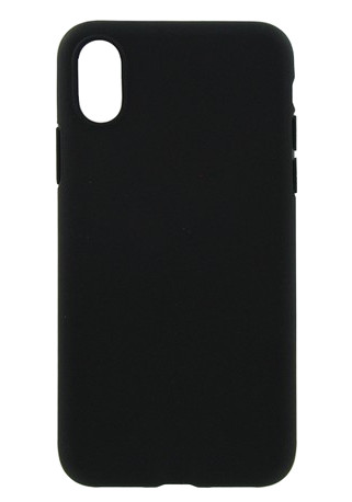 

Аксессуар Накладка силиконовая Krutoff для Apple iPhone X Black 11926, iPhone X