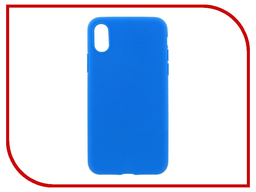 

Аксессуар Накладка силиконовая Krutoff для Apple iPhone X Light Blue 11935