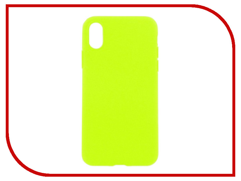 

Аксессуар Накладка силиконовая Krutoff для Apple iPhone X Yellow 11937