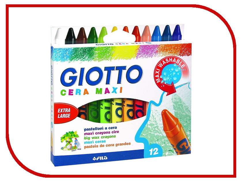 

Набор Giotto Cera Maxi Восковые карандаши 12 цветов 291200