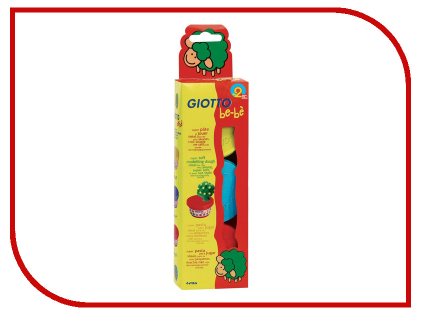 

Набор для лепки Giotto Be-Be Super Modelling Dough Паста для моделирования 3 цвета 462501