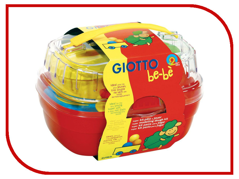 

Набор для лепки Giotto Be-Be Bucket Паста для моделирования 4 цвета + инструменты 462600