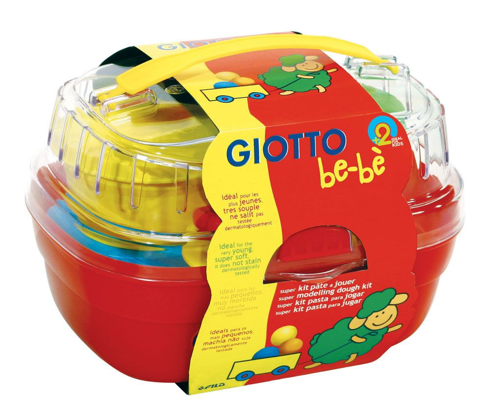 

Набор для лепки Giotto Be-Be Bucket Паста для моделирования 4 цвета + инструменты 462600, Be-Be Bucket 462600