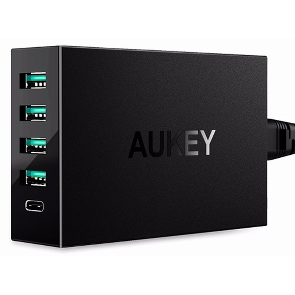фото Зарядное устройство aukey fast charge qualcomm qc 3.0 pa-y5