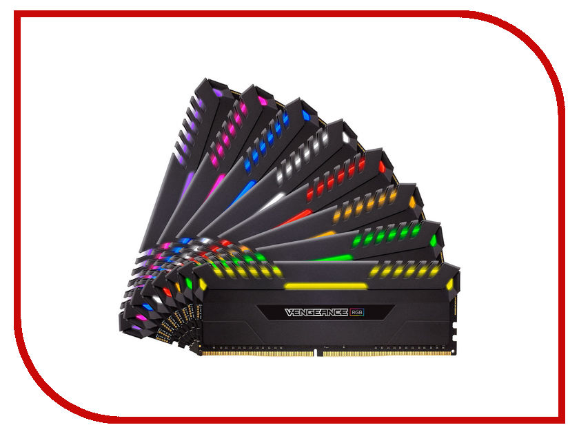 

Модуль памяти Corsair Vengeance RGB DDR4 DIMM 3800MHz PC4-30400 C19 - 64Gb KIT (8x8Gb) CMR64GX4M8X3800C19