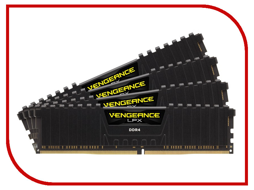 

Модуль памяти Corsair Vengeance LPX DDR4 DIMM 3600MHz PC4-28800 CL18 - 32Gb KIT (4x8Gb) CMK32GX4M4B3600C18