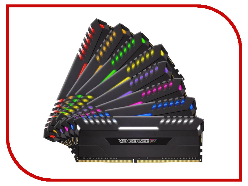 

Модуль памяти Corsair Vengeance RGB DDR4 DIMM 2933MHz PC4-23400 CL16 - 64Gb KIT (8x8Gb) CMR64GX4M8Z2933C16