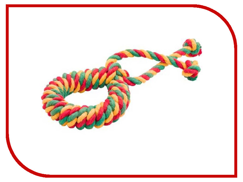 

Кольцо канатное Doglike Среднее Yellow-Green-Red
