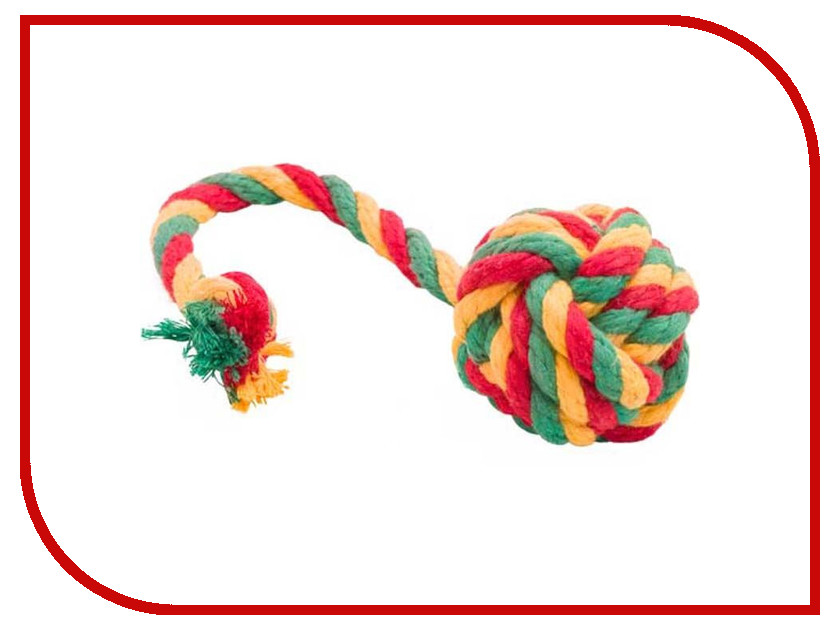 

Мяч канатный Doglike Большой Yellow-Green-Red