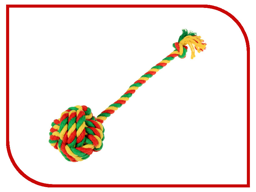

Мяч канатный Doglike Средний Yellow-Green-Red
