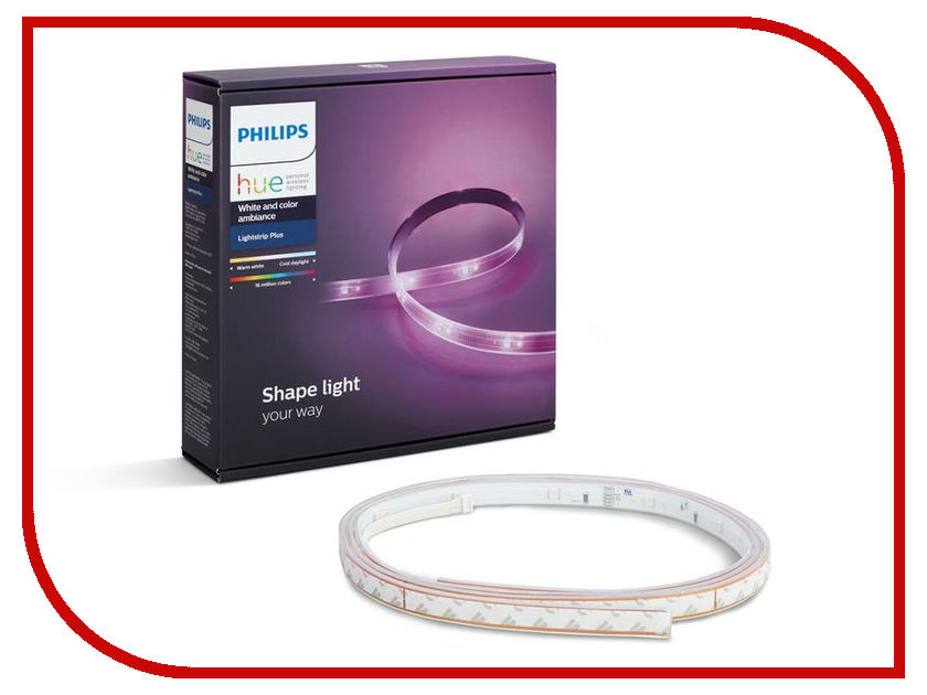 

Светодиодная лента Philips Hue White and Color Ambiance LightStrips Plus 2m