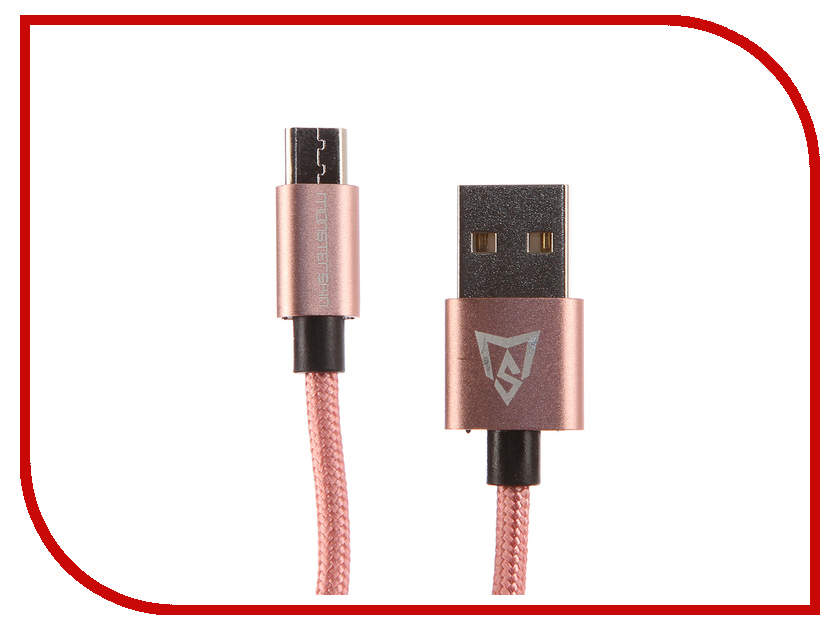

Аксессуар Monsterskin MS Flash USB - microUSB 1.0m Pink Gold