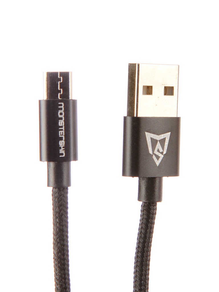 фото Аксессуар Monsterskin MS Flash USB - microUSB 1.0m Black