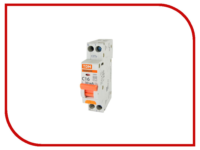 

Дифференциальный автомат TDM-Electric АВДТ 63М C16 30mA SQ0202-0060
