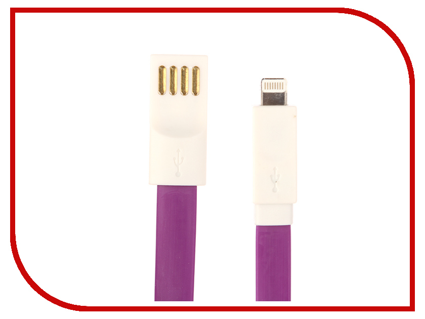 

Аксессуар Aksberry USB - Lightning 8-pin Magnetic 22cm Purple