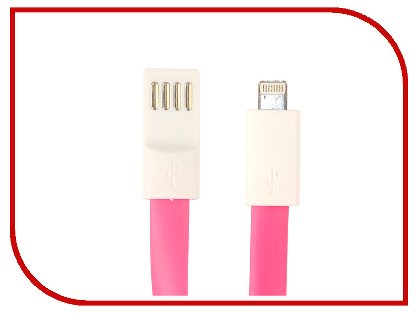 

Аксессуар Aksberry USB - Lightning 8-pin Magnetic 22cm Pink