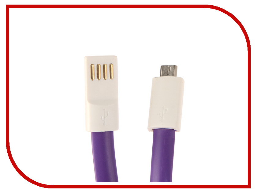 

Аксессуар Aksberry USB - microUSB Magnetic 22cm Purple