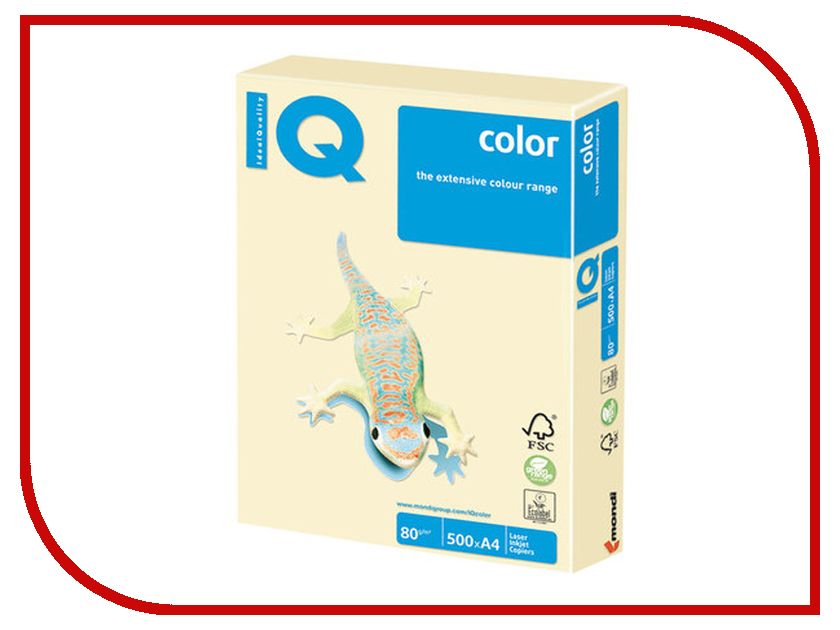 

Бумага IQ Color A4 80g/m2 500 листов Pastel Vanilla BE66 110789