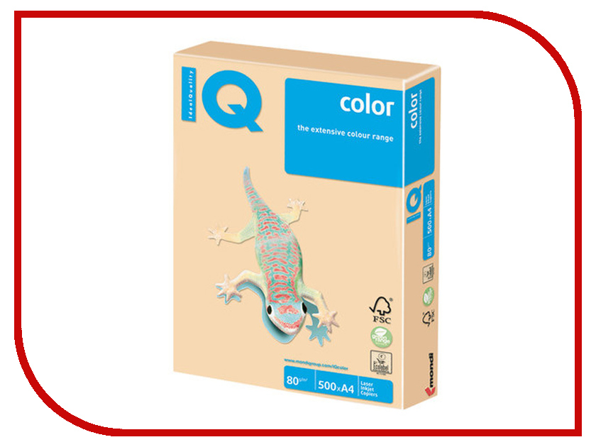 

Бумага IQ Color A4 80g/m2 500 листов Gold GO22 110818