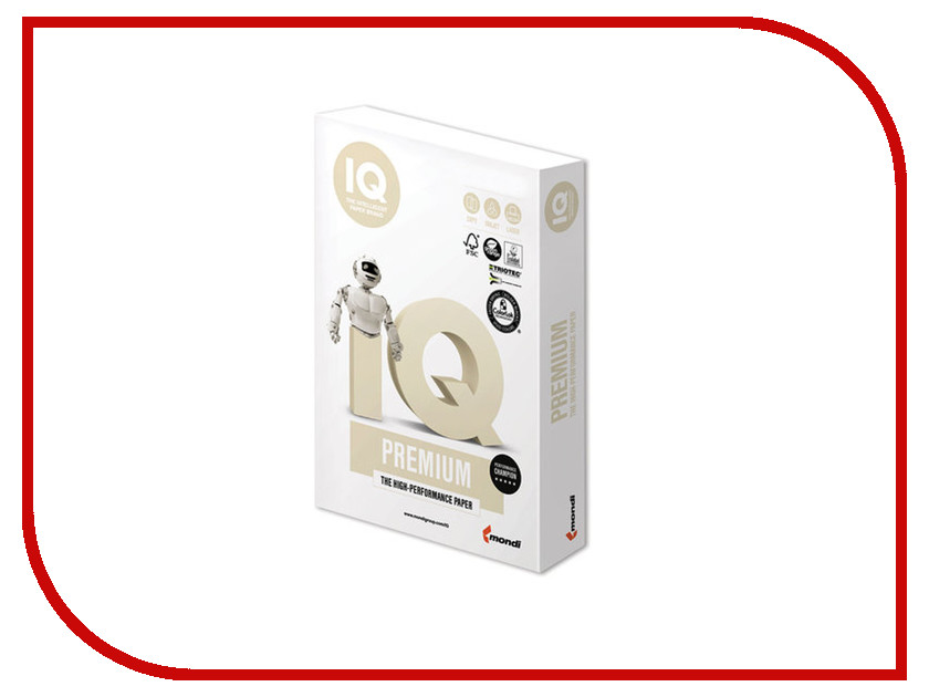 

Бумага IQ Premium A4 100g/m2 500 листов A+ 169% CIE 110746