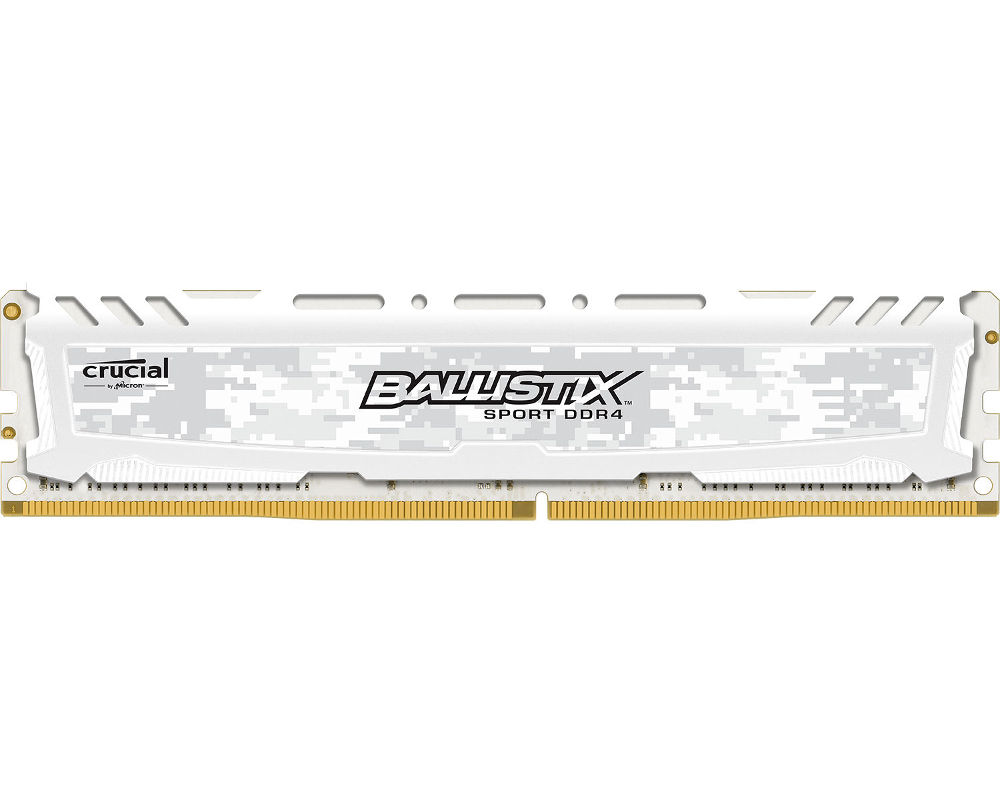 фото Модуль памяти Crucial Ballistix Sport LT White DDR4 UDIMM 2666MHz PC4-21300 CL16 - 4Gb BLS4G4D26BFSC