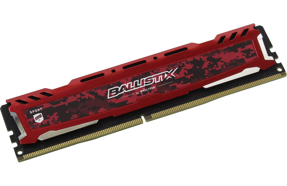 

Модуль памяти Crucial Ballistix Sport LT Red DDR4 DIMM 2666MHz PC4-21300 CL16 - 4Gb BLS4G4D26BFSE, BLS4G4D26BFSE