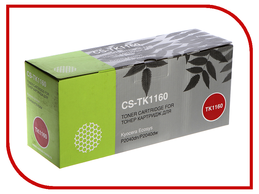 

Картридж Cactus CS-TK1160 Black для Kyocera Ecosys P2040dn/P2040dw, CS-TK1160