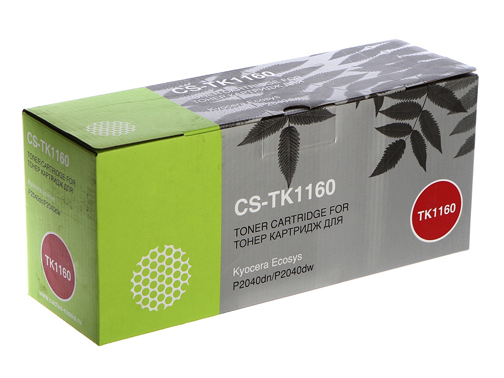 Картридж Cactus CS-TK1160 Black для Kyocera Ecosys P2040dn/P2040dw сервисный комплект для p2235dn p2235dw p2040dn p2040dw m2135dn m26 kyocera