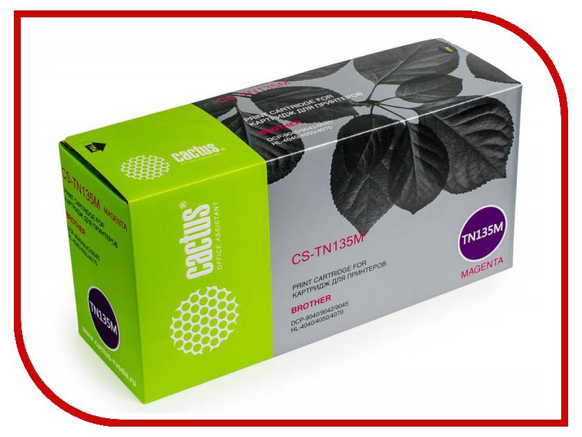 

Картридж Cactus CS-TN135M Magenta для Brother DCP-9040/ 9042/9045/HL-4040/4050/4070