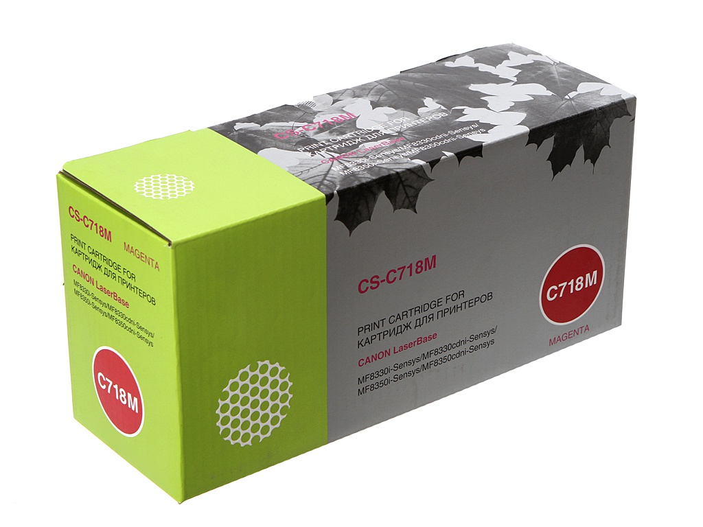 

Картридж Cactus CS-C718M Magenta для Canon LaserBase MF8330i-Sensys/MF8330cdni-Sensys/MF8350i-Sensys/MF8350cdni-Sensys/LBP7200i-Sensys/7200cdni-Sensys, CS-C718M