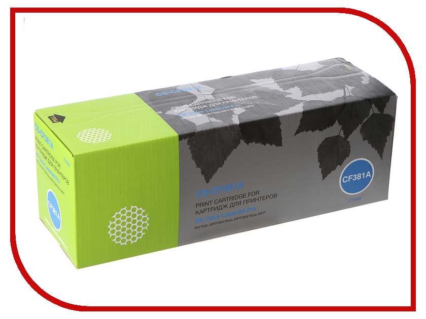 

Картридж Cactus CS-CF381A Cyan для HP LJ Pro M476dn/M476nw/M476dw, CS-CF381A