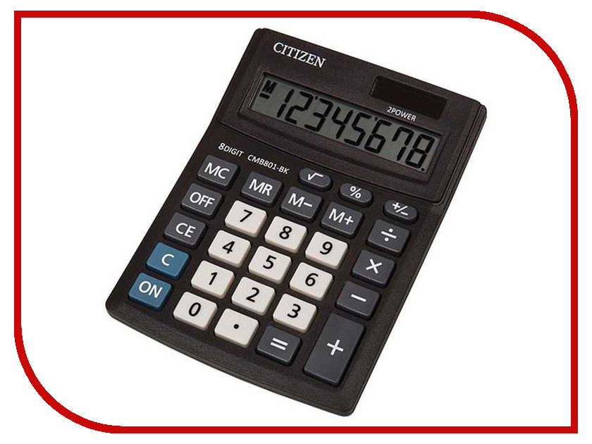 

Калькулятор Citizen Business Line CMB801-BK Black - двойное питание