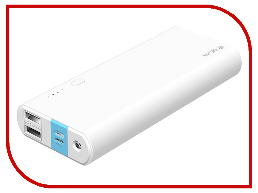 

Аккумулятор Devia Smart 10000mAh White