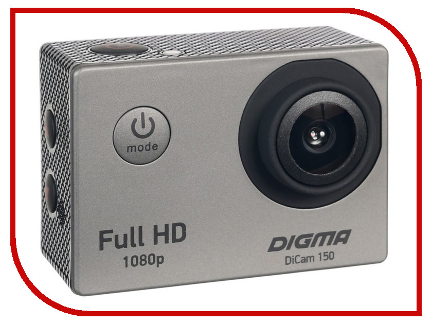 фото Экшн-камера Digma DiCam 150 Grey