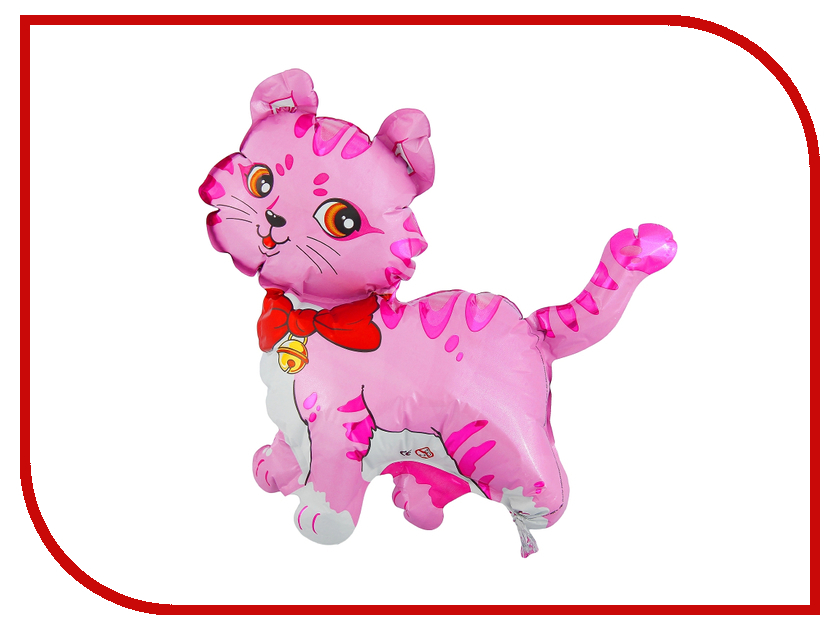 фото Шар фольгированный Flexmetal Кошечка с бантом 12-inch Pink 1230009