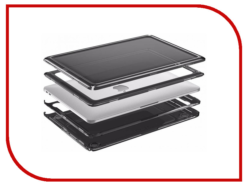 

Аксессуар Чехол 13.0 Speck Presidio Clear для APPLE MacBook Pro 13 Black 91219-5446