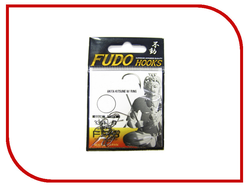 

Крючки Fudo Akita Kitsune W/Ring №16 NK 3300 21шт 3300-NK-16, 3300-NK-16