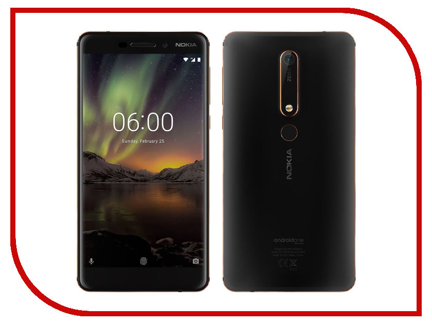 

Сотовый телефон Nokia 6.1 Dual Sim 32Gb Black