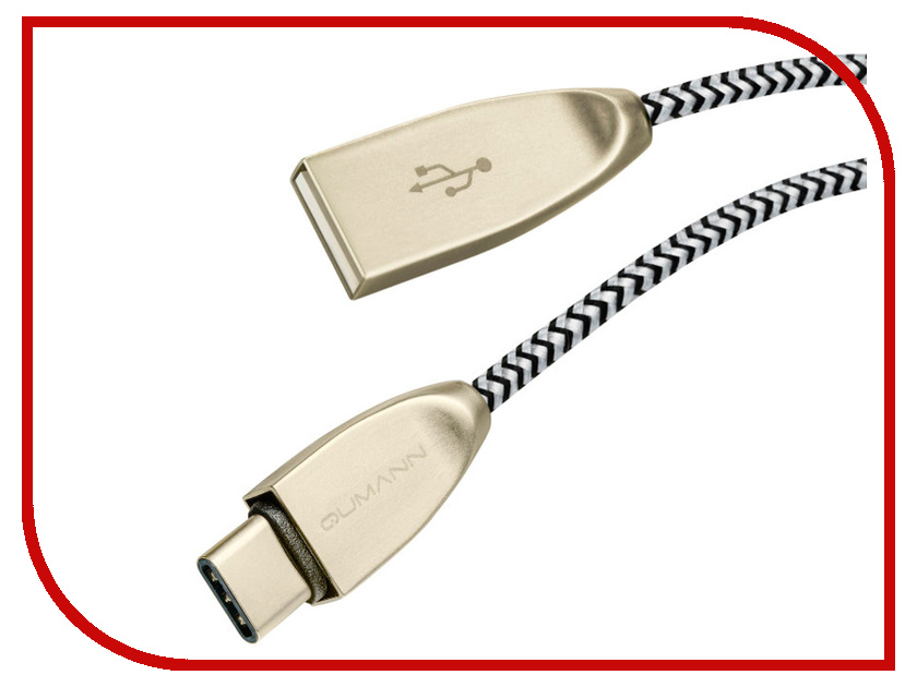

Аксессуар Qumann Type-C 1.2m 2.4А Silver-Black 21311
