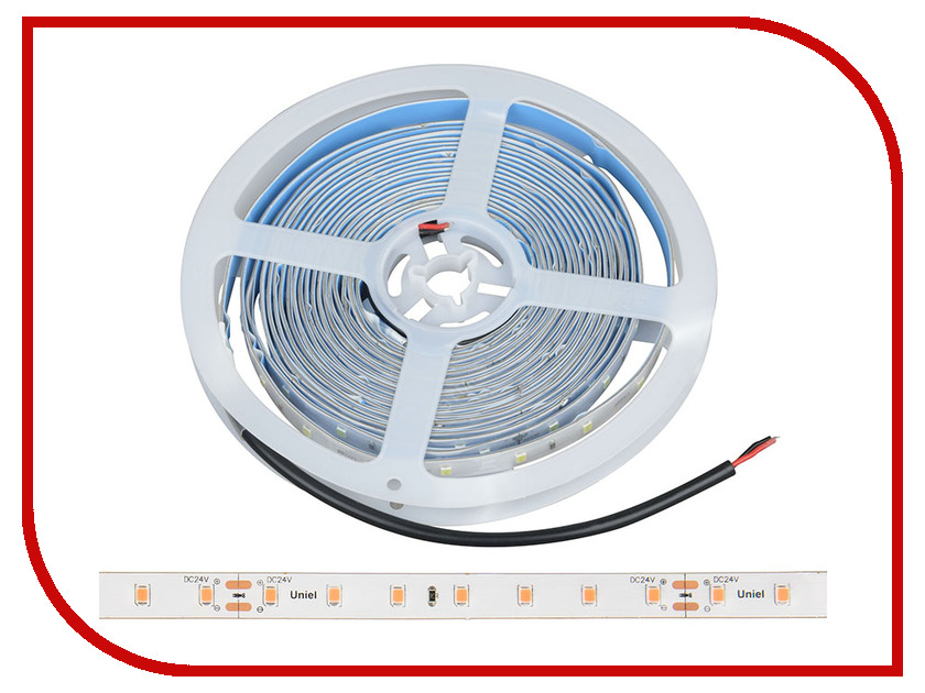 

Светодиодная лента Uniel ULS-P75-2835-70LED/m-10mm-IP65-DC24V-14.4W/m-3M-SPSB