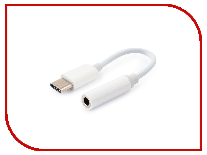 

Аксессуар Gembird Cablexpert USB Type-C - Jack3.5/F CCA-UC3.5F-01-W, USB Type-C - Jack3.5/F