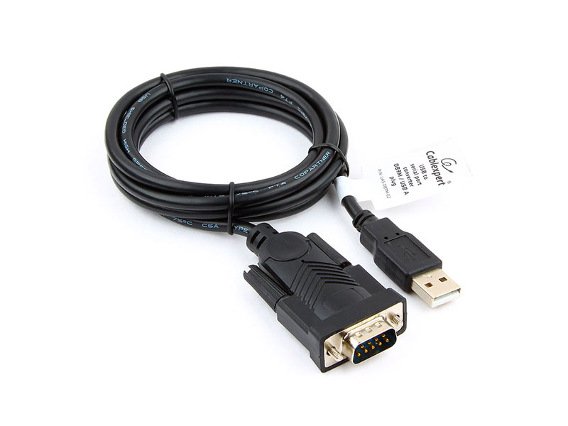 Аксессуар Gembird Cablexpert USB - Serial port AM/DB9M 1.5m Black UAS-DB9M-02 контроллер com 2 port gembird spc 1