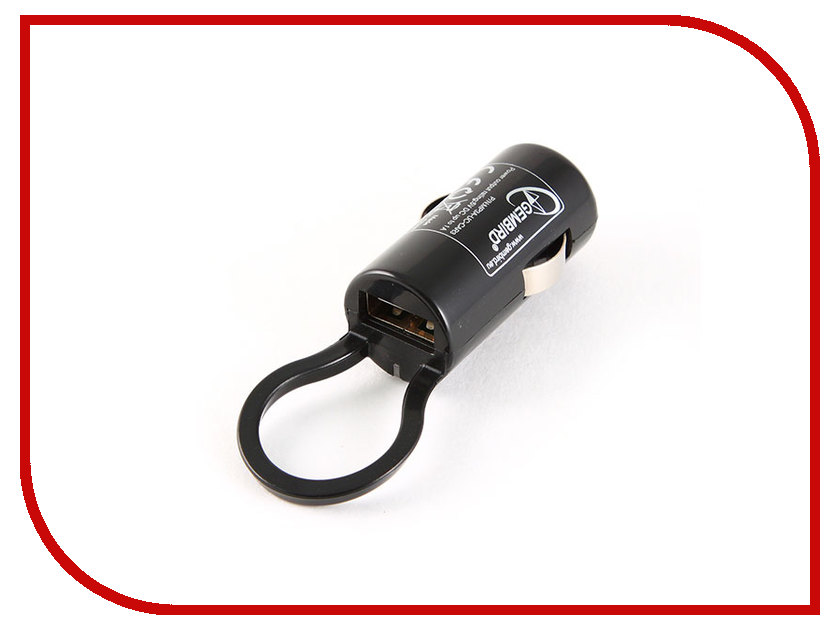 

Зарядное устройство Gembird USB 1A Black MP3A-UC-CAR3
