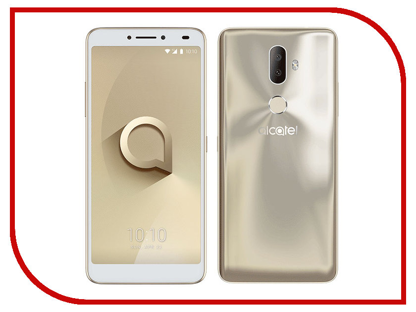 

Сотовый телефон Alcatel 5099D 3V Black-Gold, 5099D 3V