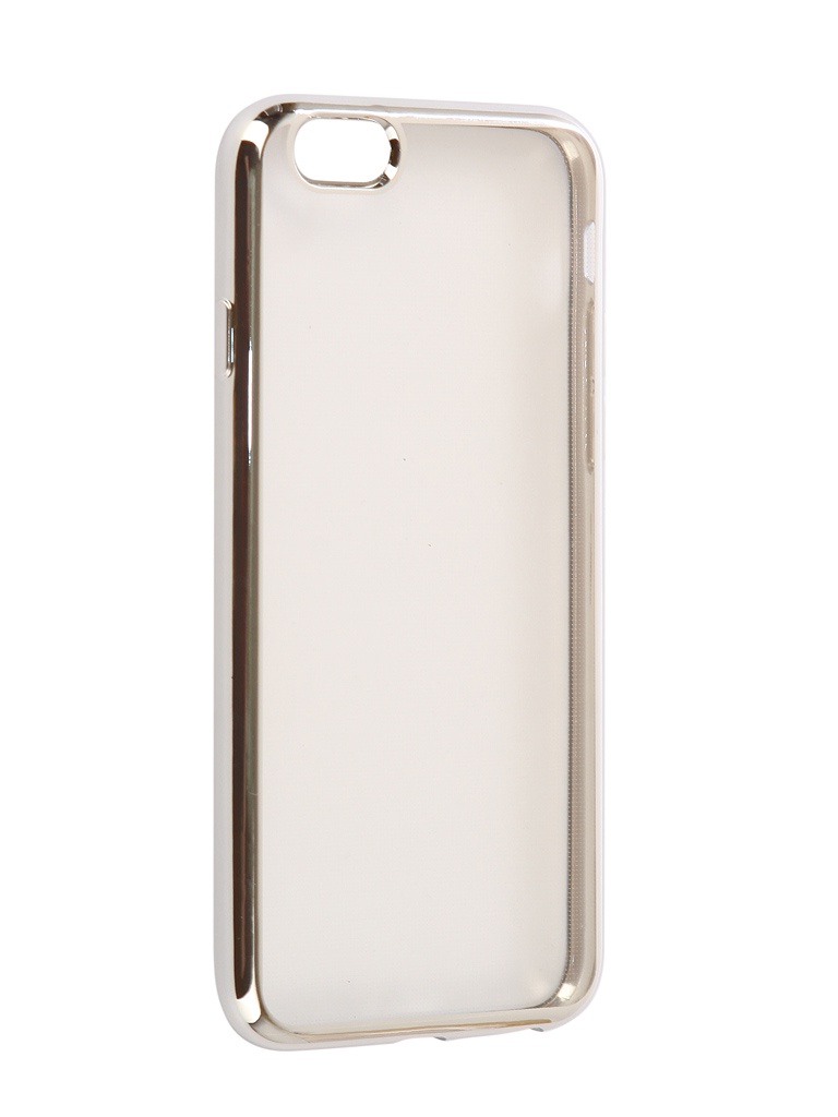 фото Чехол eva для apple iphone 6 / 6s silicone transparent silver ip8a010s-6