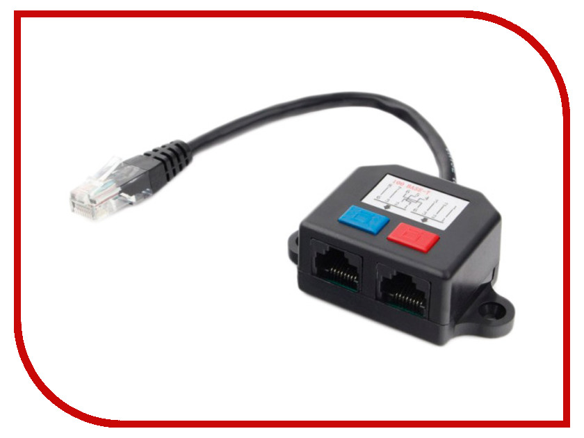 

Разветвитель Gembird Cablexpert UTP RJ45 T568A/T568B - 2x RJ45 10/100 BASE-T NCA-SP-01A