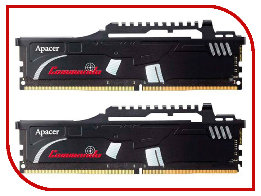 

Модуль памяти Apacer Commando DDR4 DIMM 2400MHz PC4-19200 CL16 32Gb EK.32GAT.GEAK2